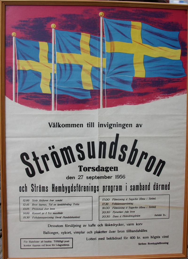 Affisch från invigningen.