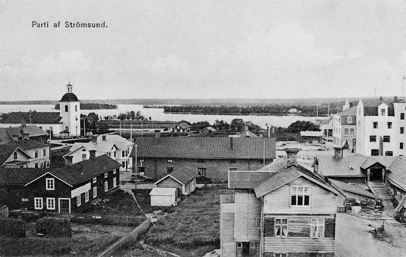 Fr&aring;n Godtemplarhuset mot kyrkan