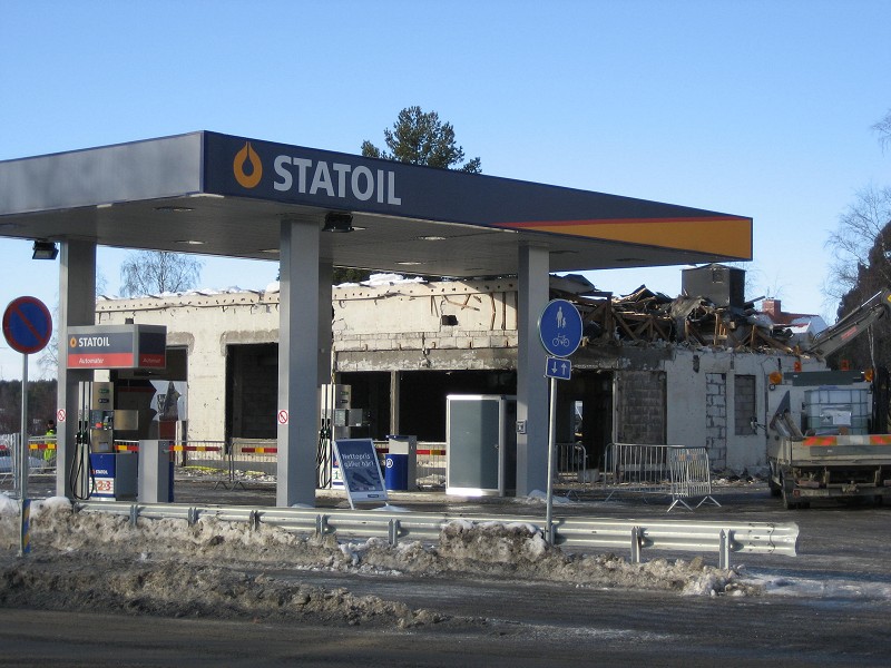 Statoilbutiken rivs