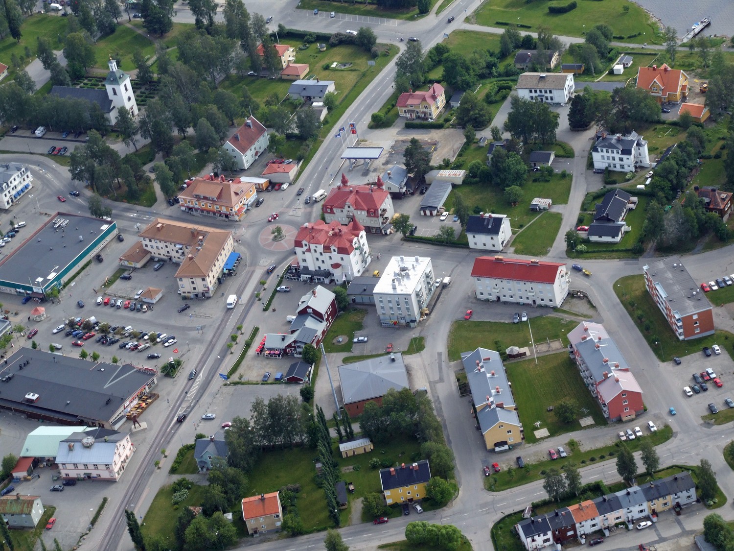 Flygfoto &ouml;ver Str&ouml;msund