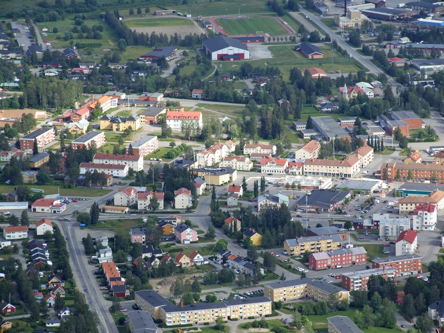 Flygfoto &ouml;ver Str&ouml;msund