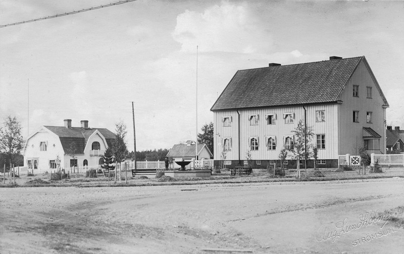Font&auml;nparken med gamla telegrafen till h&ouml;ger i bild.