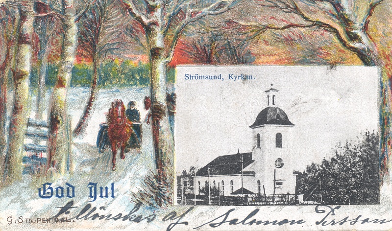 Julkort Kyrkan
