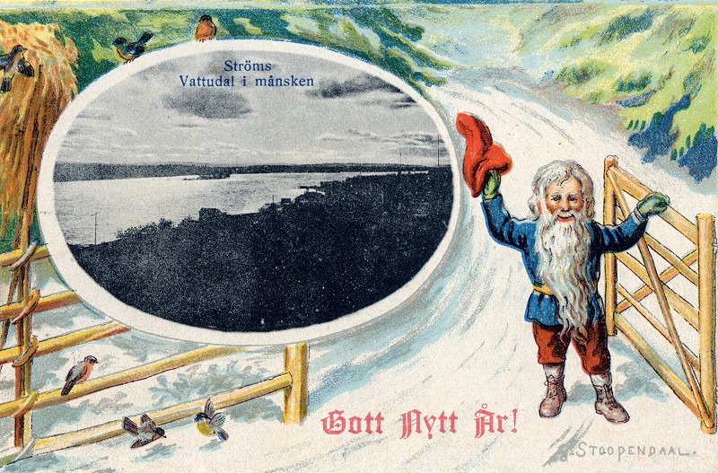 Julkort Str&ouml;ms Vattudal