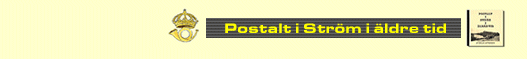 Postalt i Ström i äldre tid