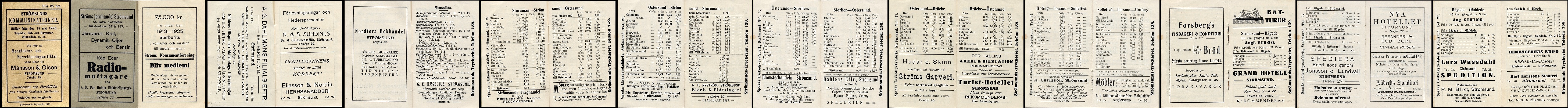 Str&ouml;msunds Kommunikationer 1926