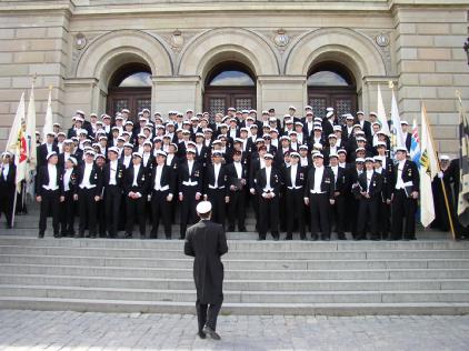 Jubelkören-2005 på Universitetstrappan